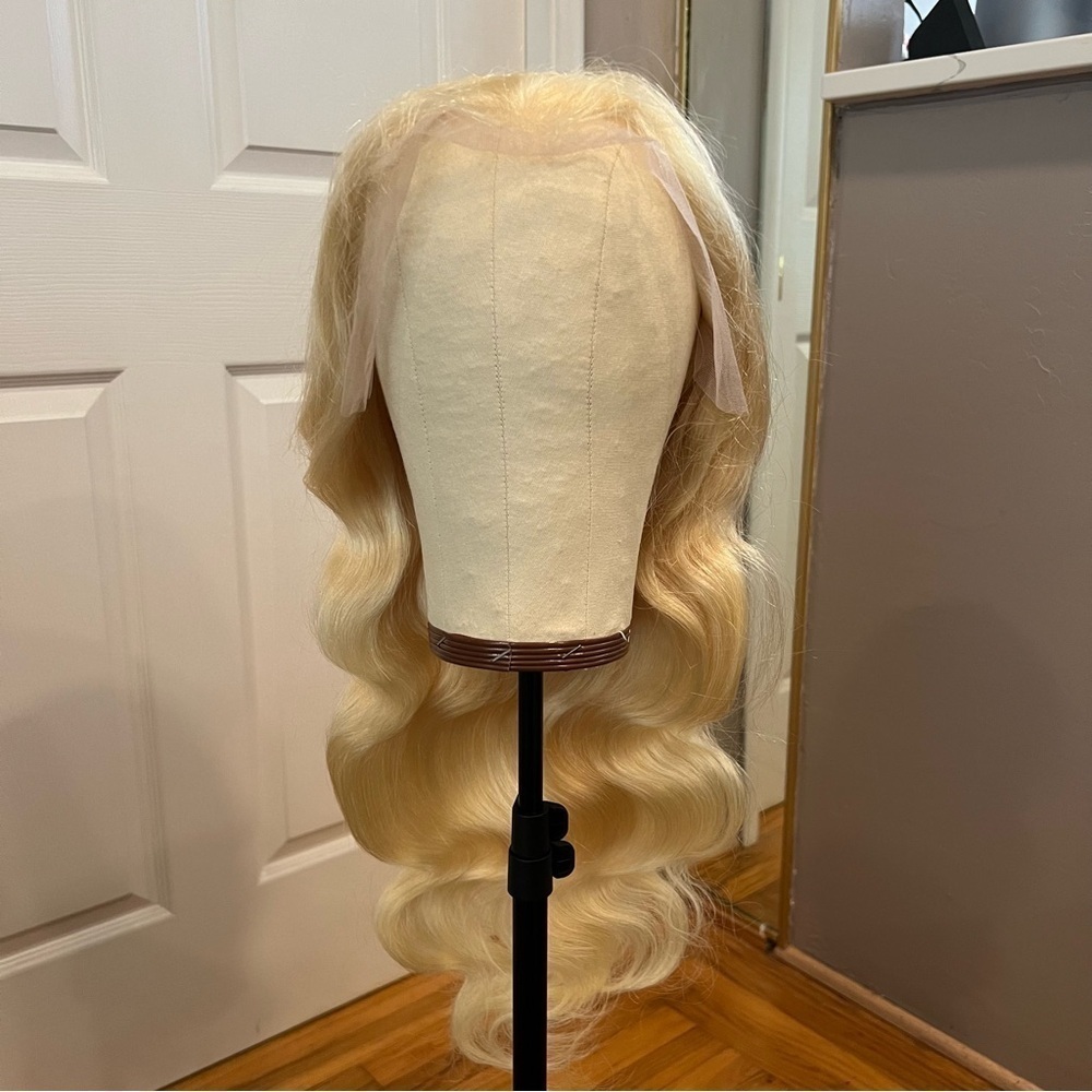 26” 613 Blonde Human Hair Wig 13x6 HD Lace Front 200% Body Wave #CD1